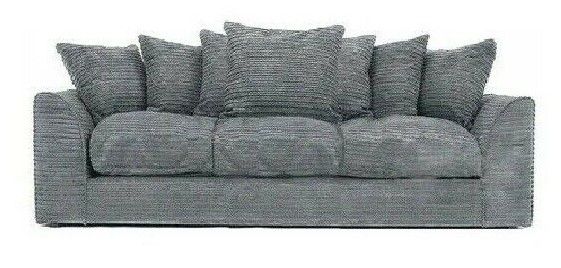 Desmond Jumbo Cord Corner Sofa - Grey and Other Colours