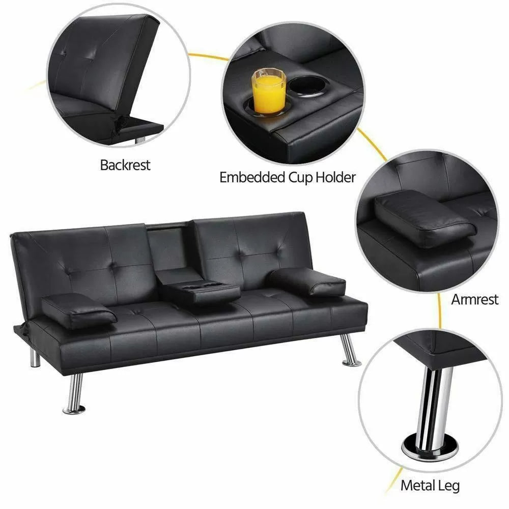 Manhattan Cinema Leather Sofa Bed