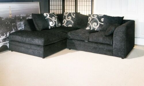 Brittany Chenille Fabric Corner Sofa Suite