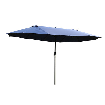 Parasol dwustronny Outsunny, 2,7x4,6 szer. x 2,4 wys. m-niebieski