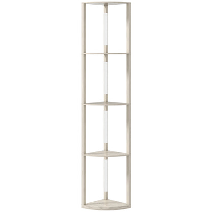 HOMCOM Three-Tier Corner Floor Lamp
