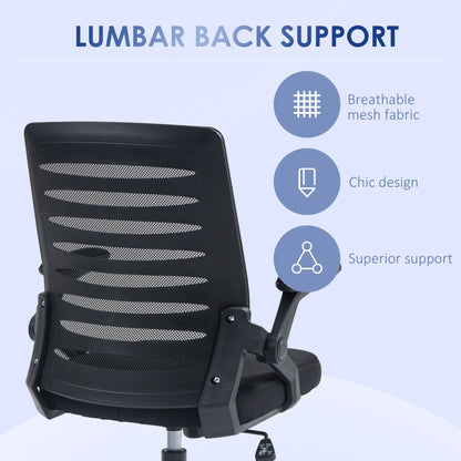 Vinsetto Mesh Office Chair, Swivel Task Computer Chair for Home with Lumbar Support