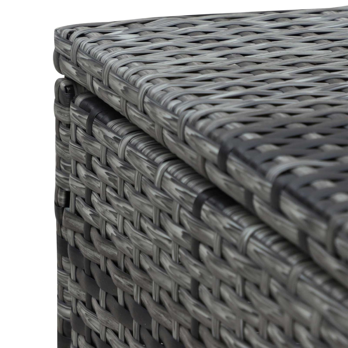 Outsunny Rattan Outdoor Garden Leżak z funkcją odchylania Szary