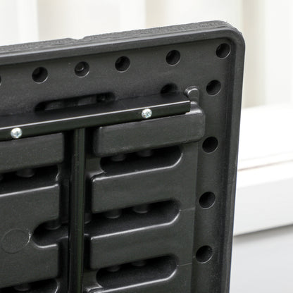 Outsunny 336 litrów Extra Large Outdoor Garden Storage Box, wodoodporny, wytrzymały, plastikowy pojemnik z podwójnymi ściankami, organizer na meble ogrodowe, skrzynia na poduszki na taras z kółkami i uchwytami, czarny