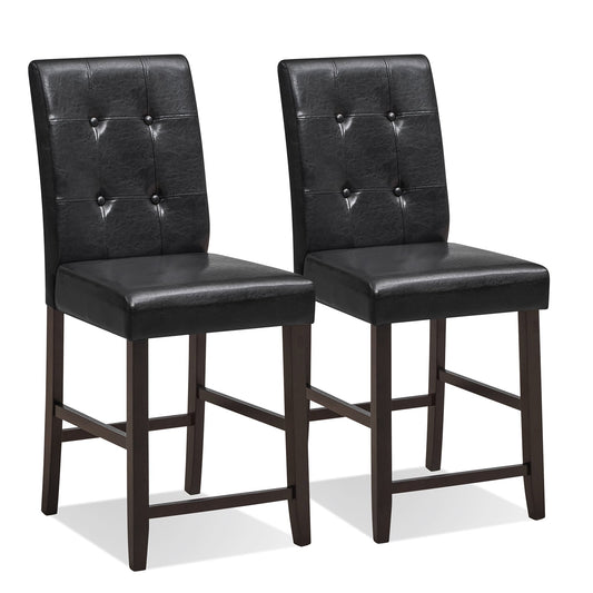 Set of 2 Padded Bar Stools