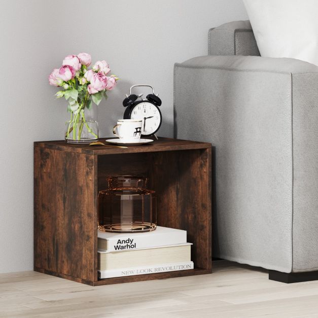 Set of 4 Cube Storage Organizers for Small Space-Brown