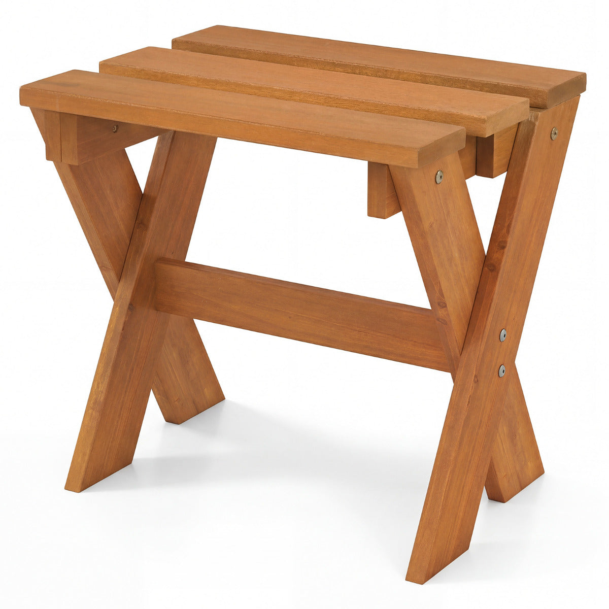 Side Table Flower Stand Small Solid Wood Accent End Table