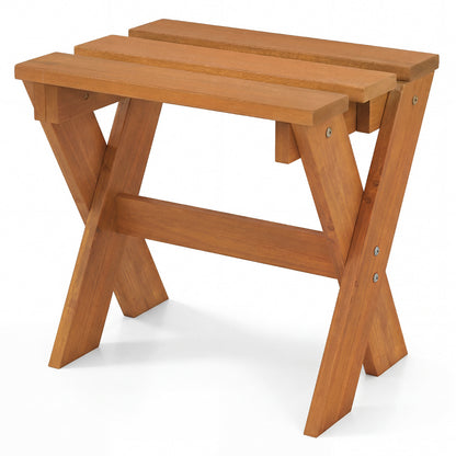 Side Table Flower Stand Small Solid Wood Accent End Table