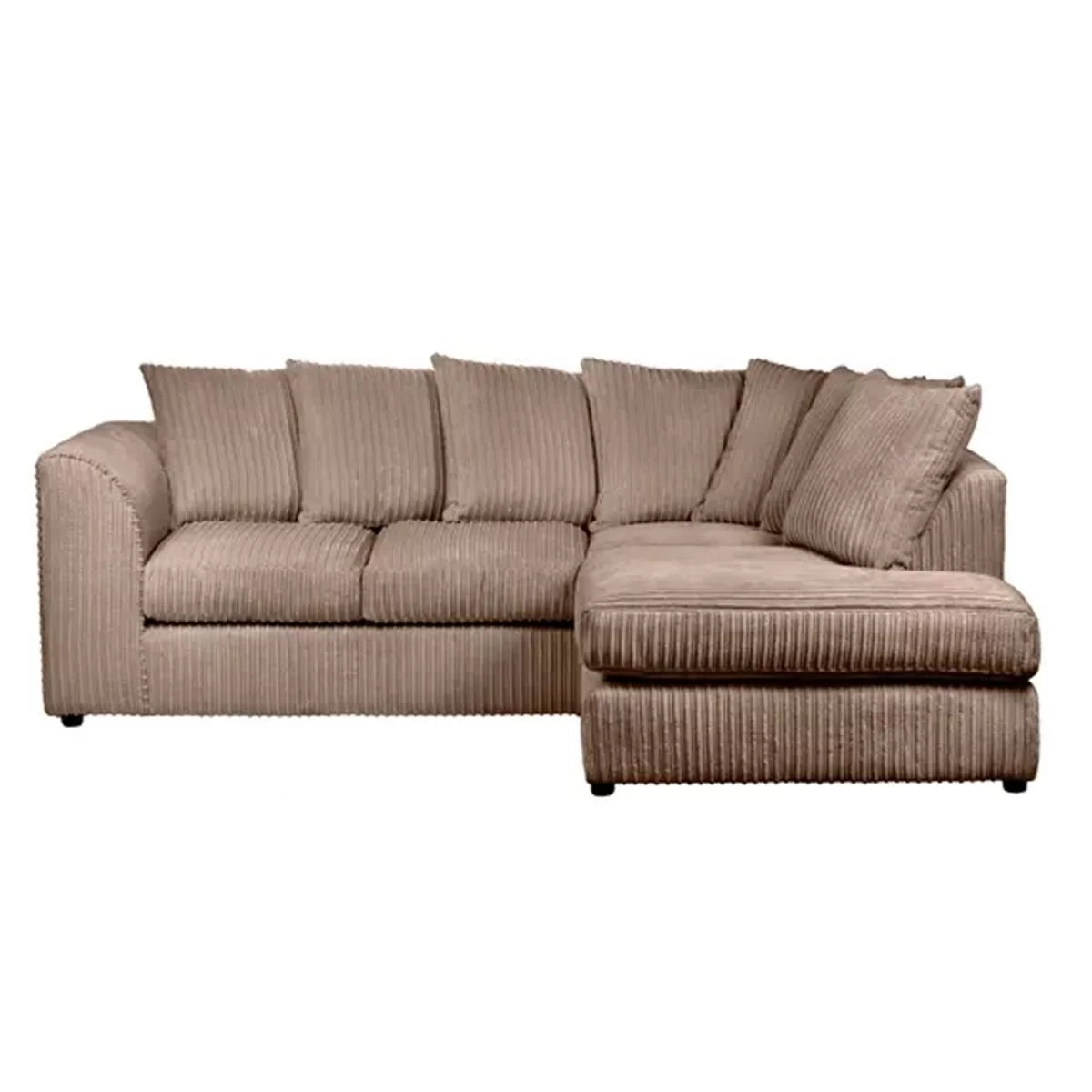 Blake Jumbo Cord Coffee Corner Sofa - Right and Left Arm