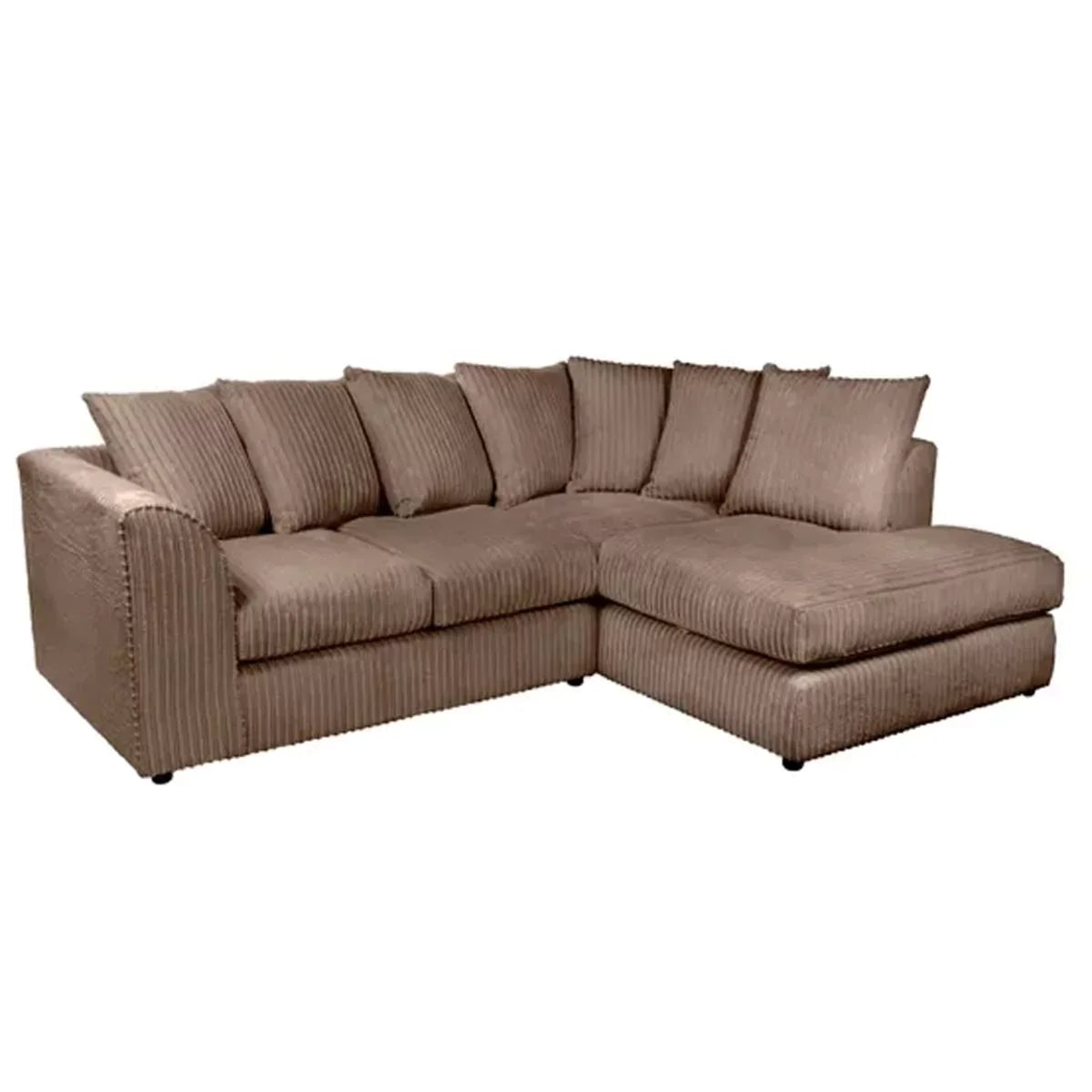 Blake Jumbo Cord Coffee Corner Sofa - Right and Left Arm