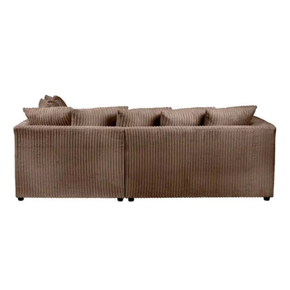 Blake Jumbo Cord Coffee Corner Sofa - Left and Right Arm