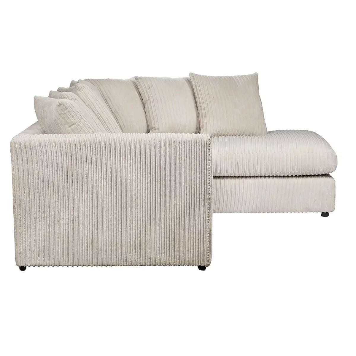 Blake Jumbo Cord Cream Corner Sofa - Right and Left Arm