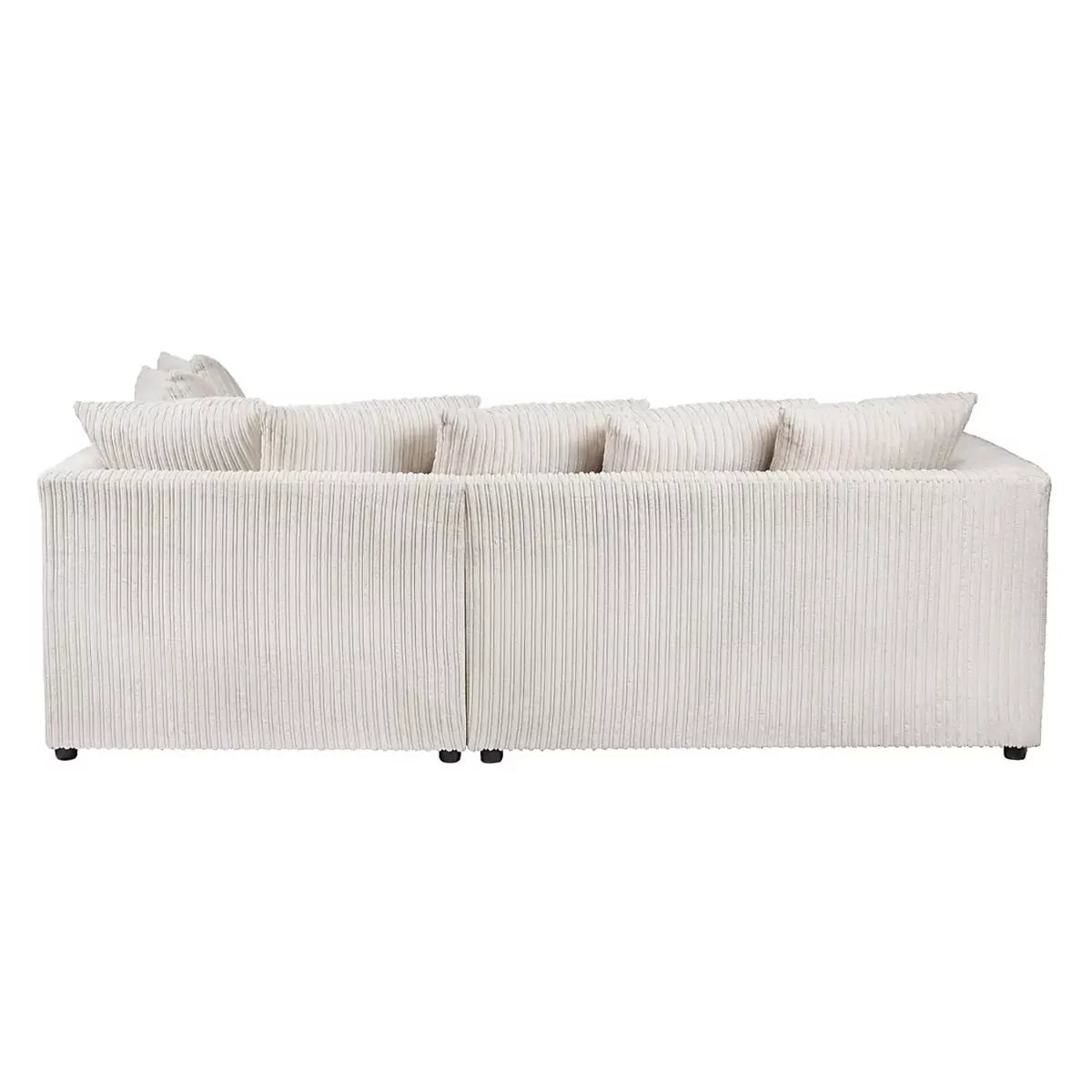 Blake Jumbo Cord Cream Corner Sofa - Right and Left Arm