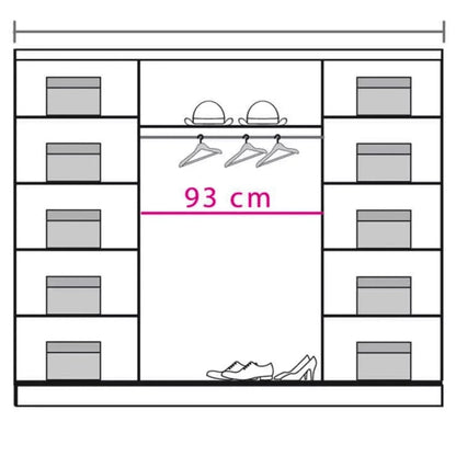 Cupola DO7 Sliding Door Wardrobe - 150cm