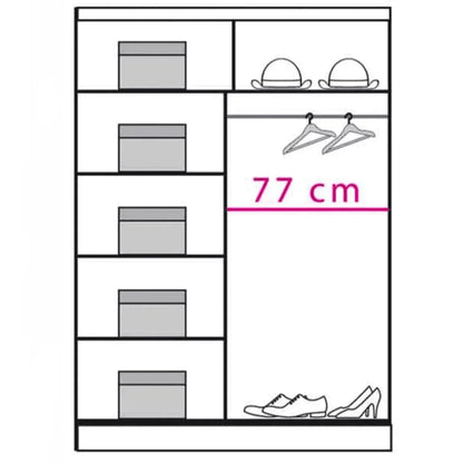 Cupola DO1 Sliding Door Wardrobe - 150cm