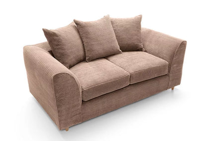 Jasmine Jumbo Cord 2 Seater Sofa - Brown