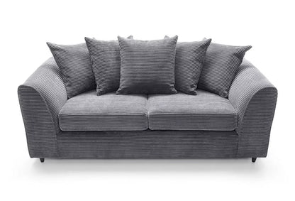 Jasmine Jumbo Cord 3 Seater Sofa - Grey