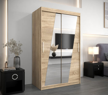 Rhomb Sliding Door Wardrobe 120cm