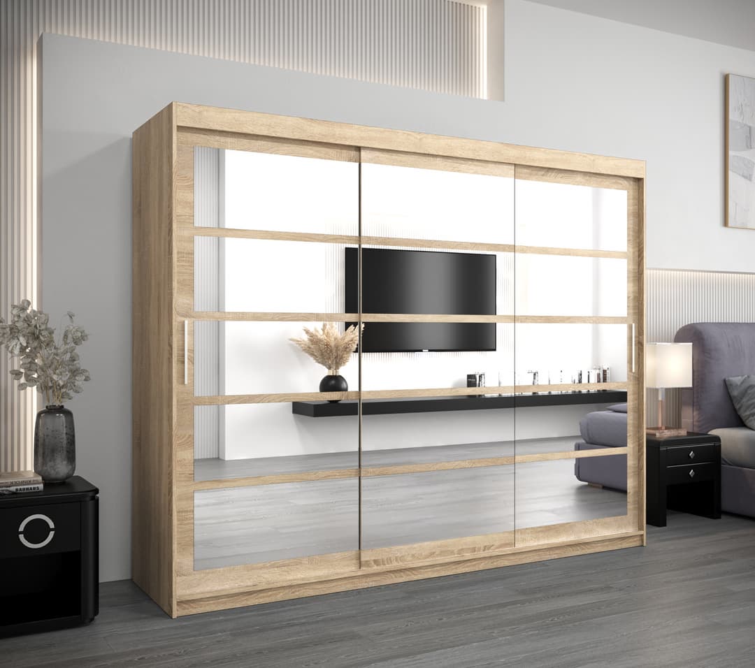 Roma II Sliding Door Wardrobe 250cm