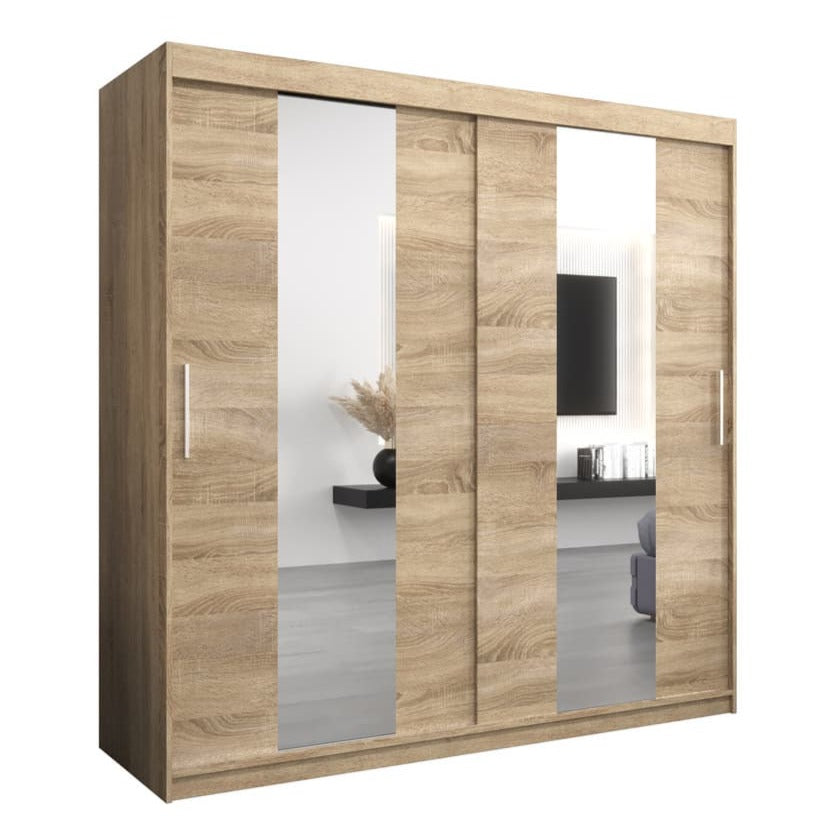 Pole Sliding Door Wardrobe 200cm