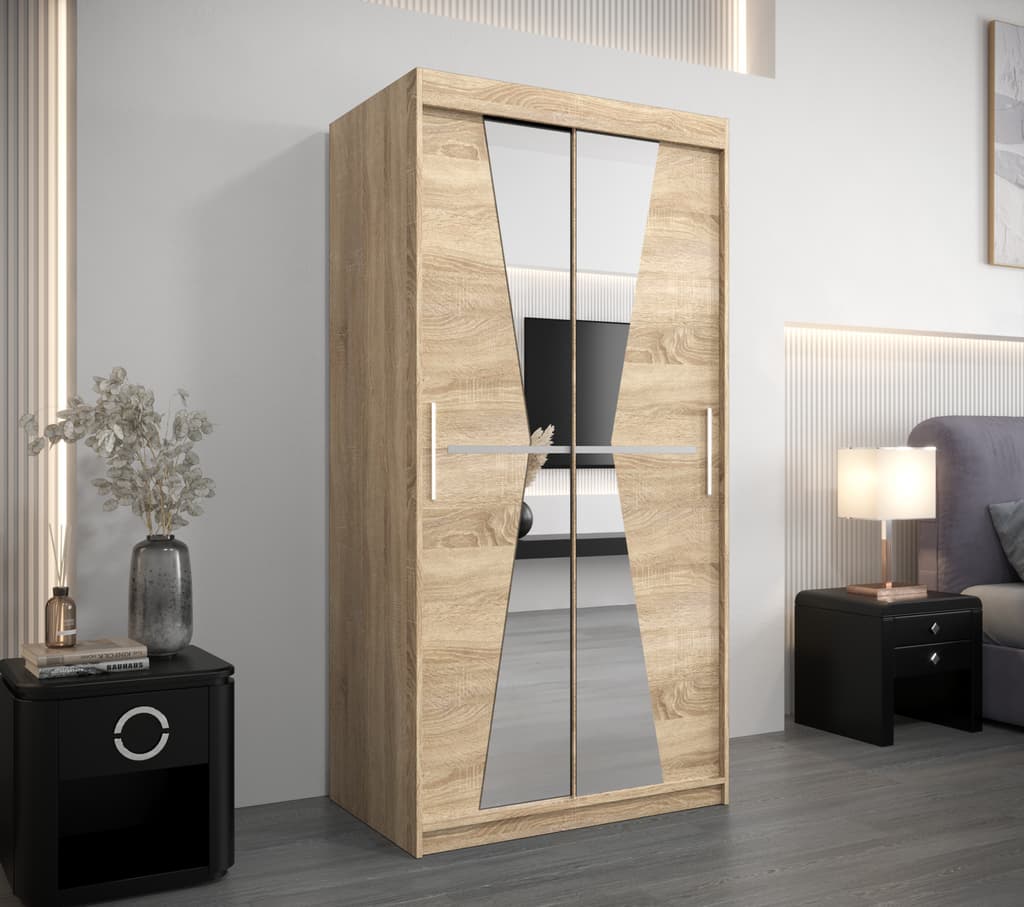 Morocco Sliding Door Wardrobe 100cm