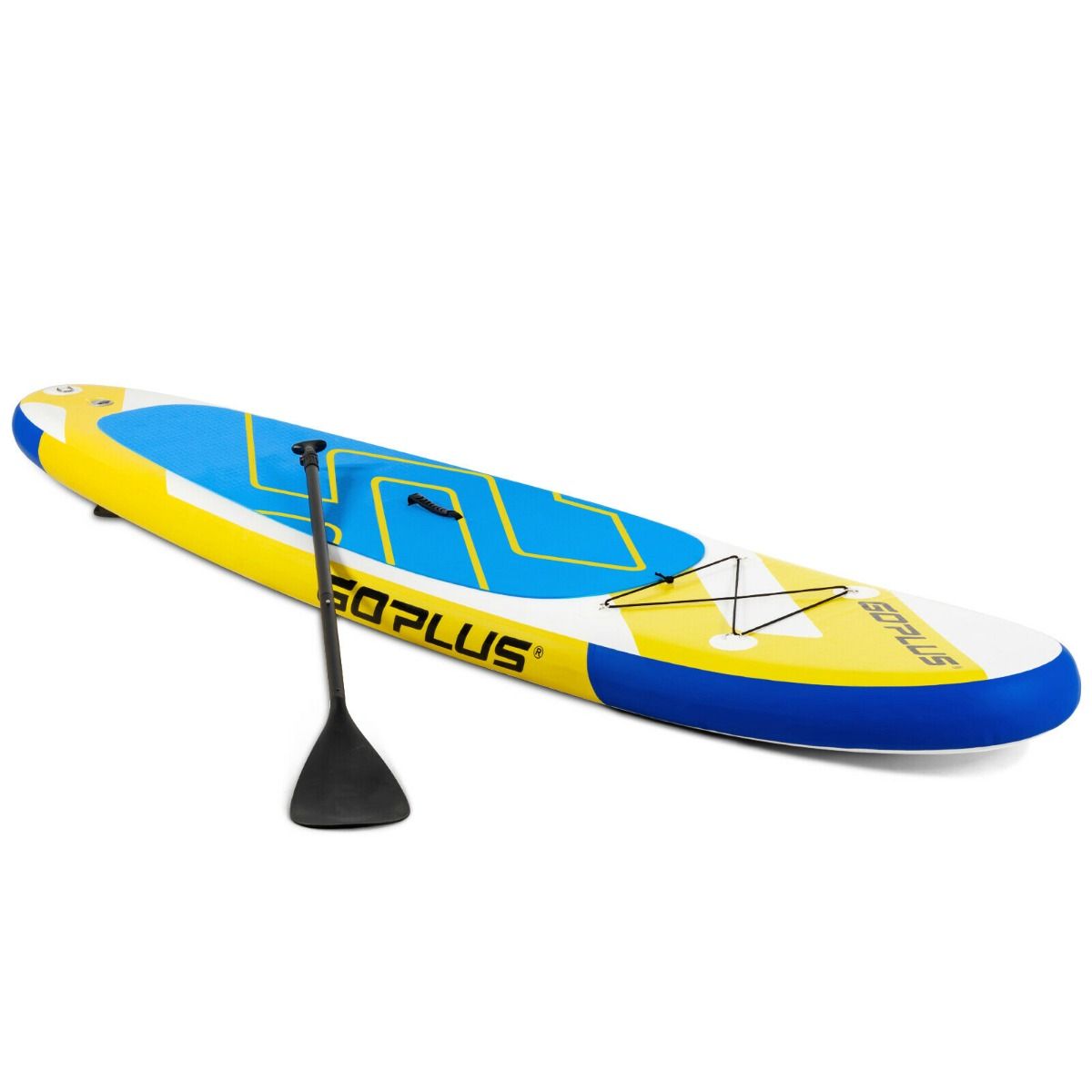 11FT Inflatable Stand Up Paddle Board with Hand Pump - Yellow + blue