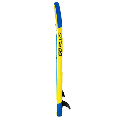 11FT Inflatable Stand Up Paddle Board with Hand Pump - Yellow + blue