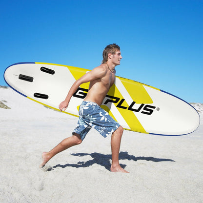 11FT Inflatable Stand Up Paddle Board with Hand Pump - Yellow + blue