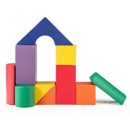11 Piece Multicolored Foam Climbing &amp; Crawling Block Playset