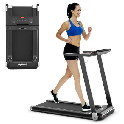 Folding Treadmill with APP Control and Bluetooth Speaker-Silver