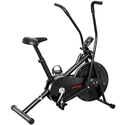 SPORTNOW Exercise Bike with Adjustable Seat, LCD Display for Home Gym