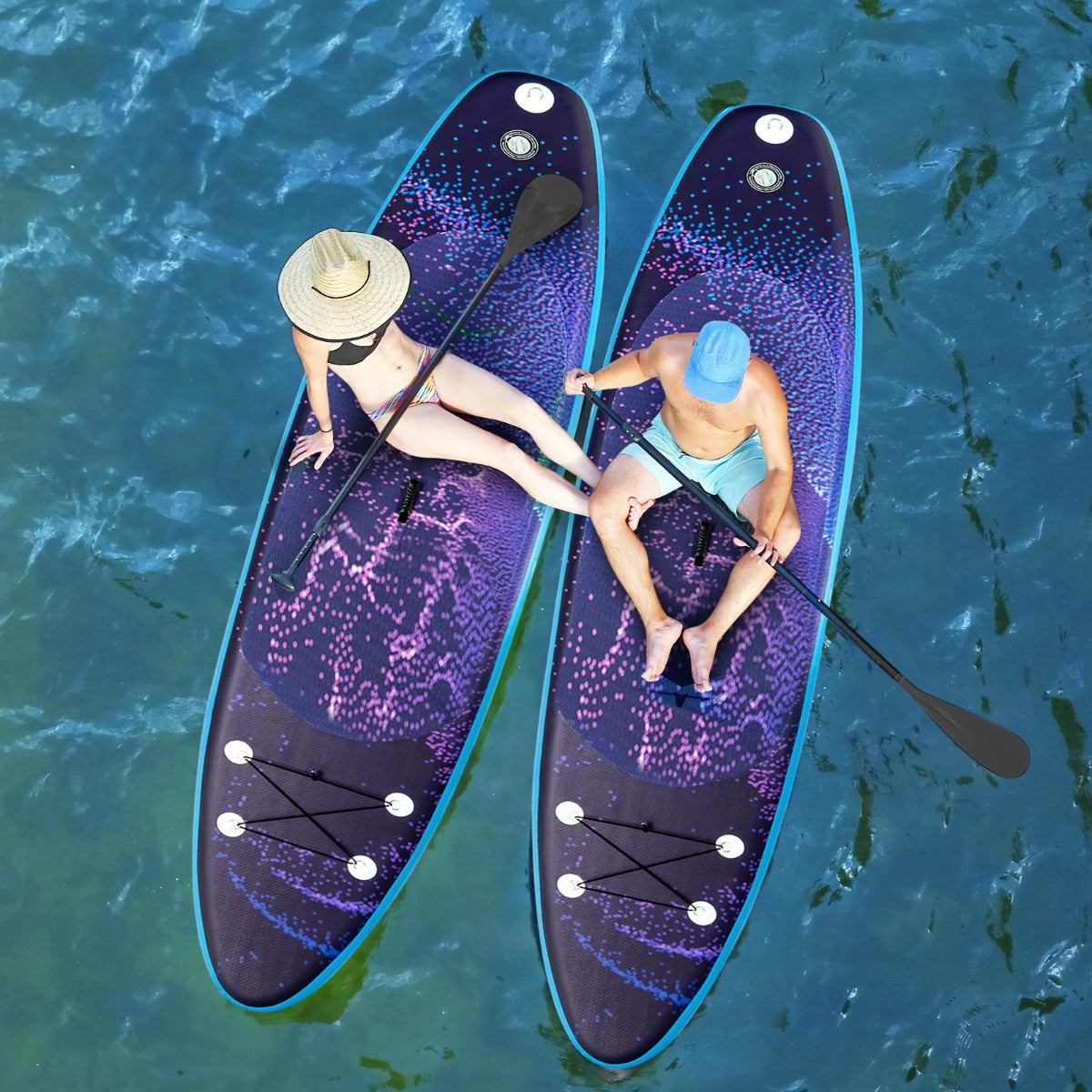 10.5 FT Adjustable Inflatable Stand Up Paddle Board-L