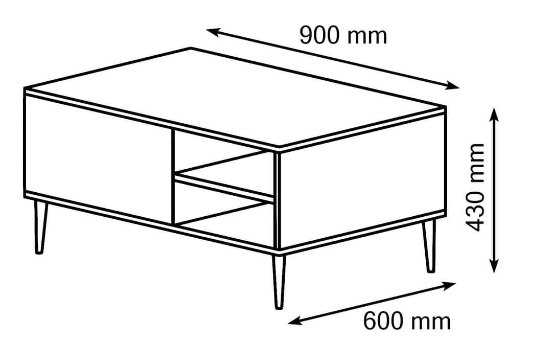 Petra Coffee Table 90cm