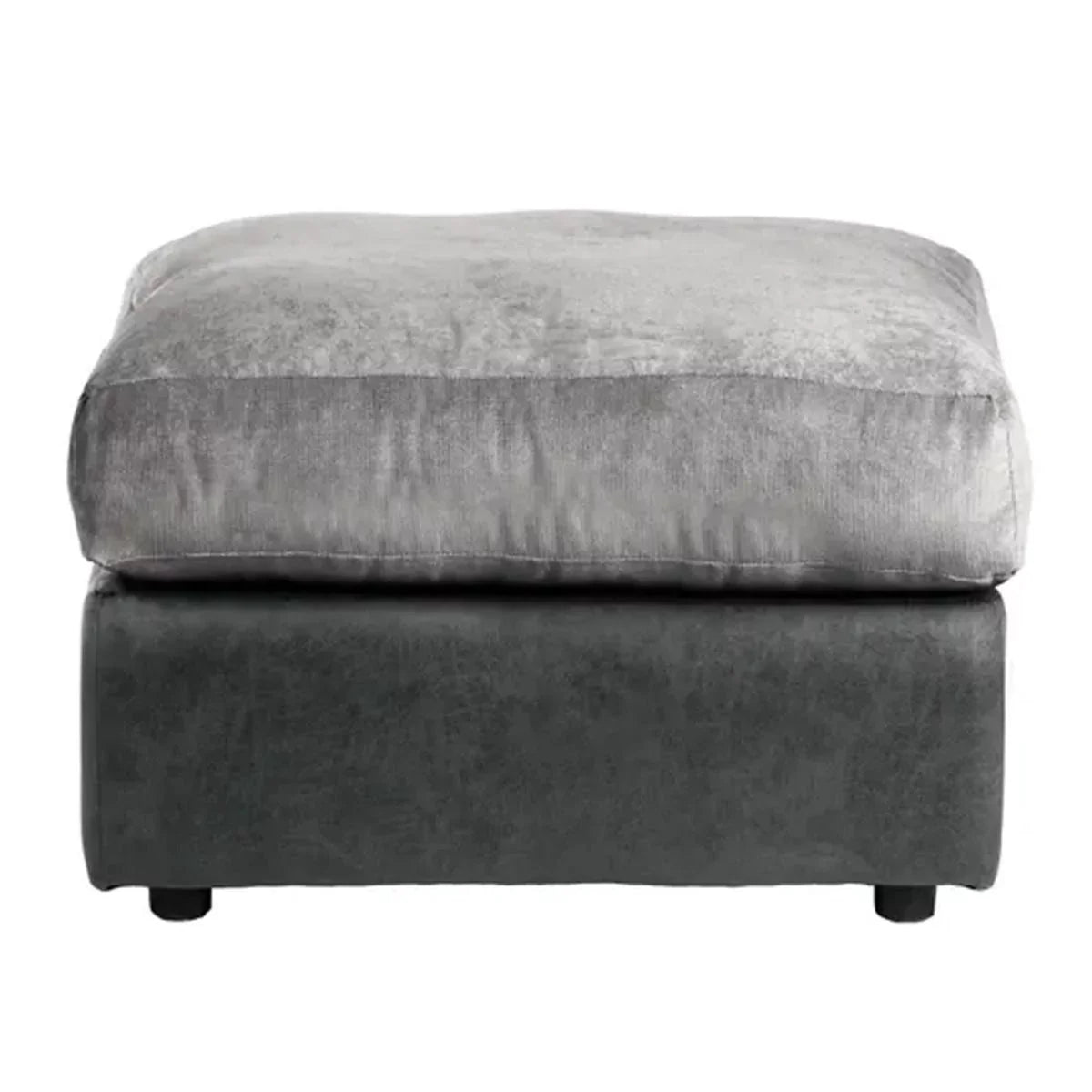 Blake Soft Faux Leather Graphite Corner Sofa - Right and Left Arm