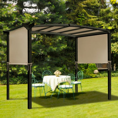 6.7 x 17 Feet Pergola Structure Universal Replacement Canopy Cover