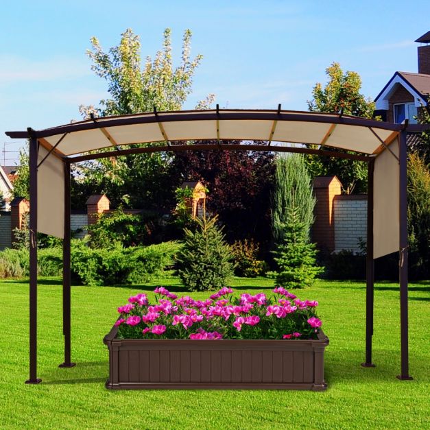 6.7 x 17 Feet Pergola Structure Universal Replacement Canopy Cover