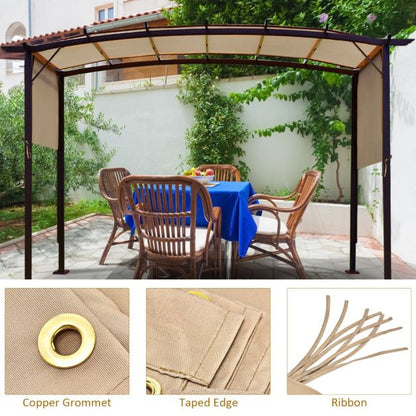 6.7 x 17 Feet Pergola Structure Universal Replacement Canopy Cover