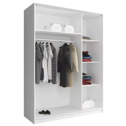 Micah 01 Sliding Door Wardrobe 150cm - White