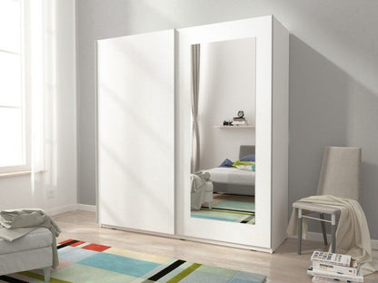 Merlin-VIII 2-Door Sliding Wardrobe - Sonoma Oak or White