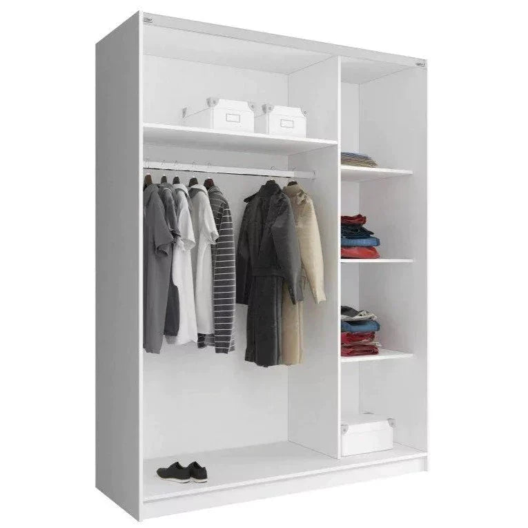 Micah 8 2 Sliding Door Wardrobe 150cm - White