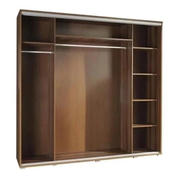 Prudence-I 2-Door Mirrored Sliding Wardrobe - Wenge, White, Oak or Plum Wallis