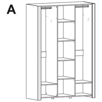 Desjo 06 Hinged Door Wardrobe 140cm