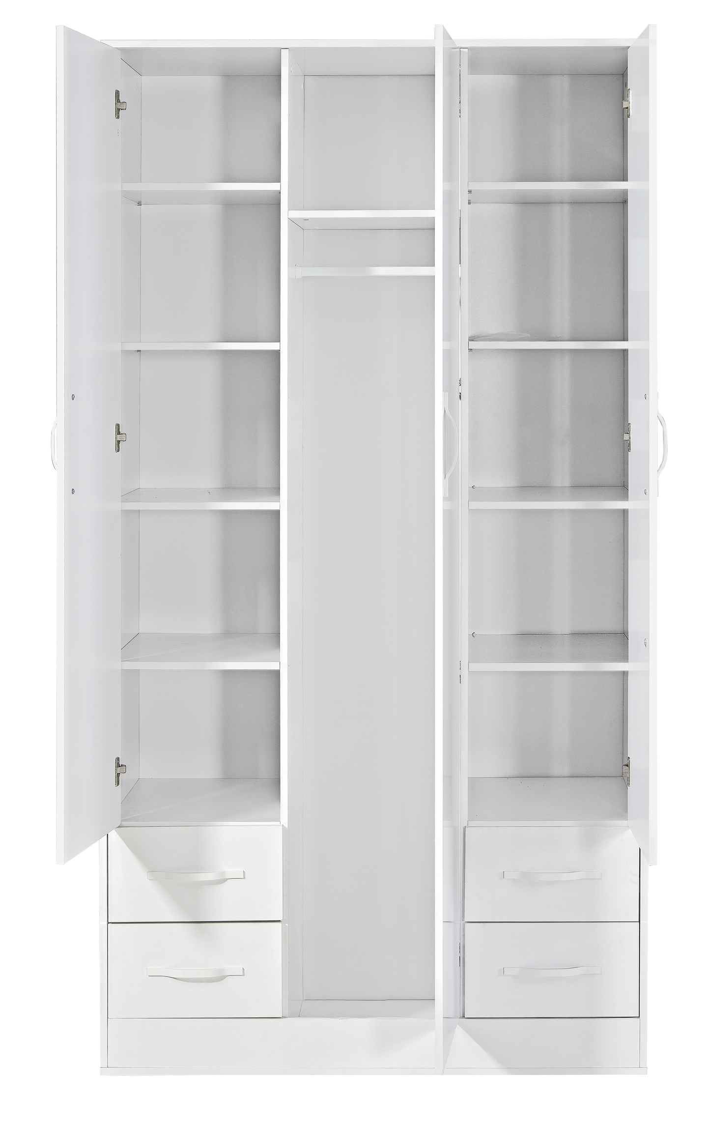 SPACEO Wardrobe 120 / Oak Artisan / Black Handles