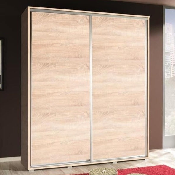 Prudence-II 2-Door Sliding Wardrobe - Wenge, Oak or Plum Wallis