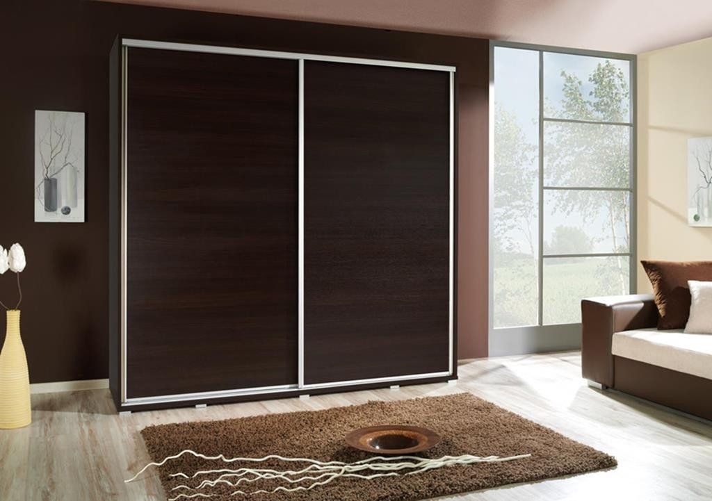 Prudence-II 2-Door Sliding Wardrobe - Wenge, Oak or Plum Wallis