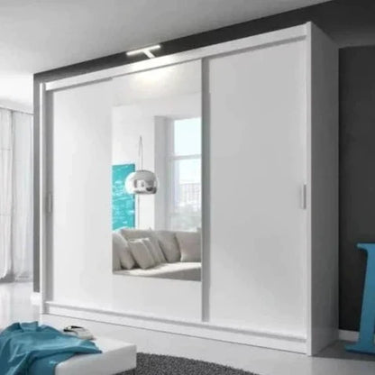 Twiki 250 Sliding Door Wardrobe 250cm - White Matt