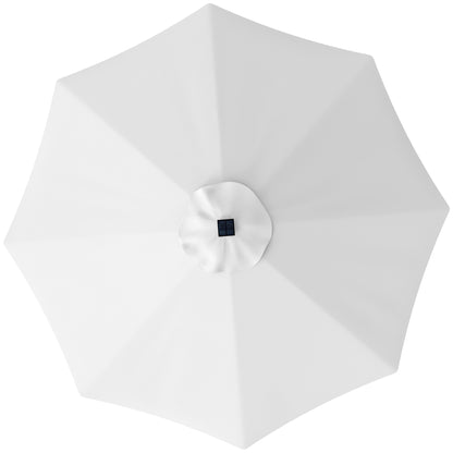 Outsunny 3 m wymienny daszek parasola z górnym otworem wentylacyjnym, UPF 50+ wymienny daszek parasola ogrodowego, 8 żeberkowy pokrowiec parasola wymienny pasuje do różnych ram, kremowy