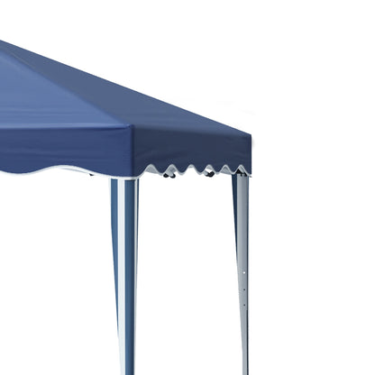 Outsunny 3x3(m) Pop Up Gazebo Canopy, Foldable Tent with Carry Bag, Adjustable Height, Wave Edge, Garden Outdoor Party Tent, Blue