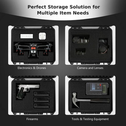 Portable Waterproof Hard-Shell Dry Box with Customizable Foam Insert