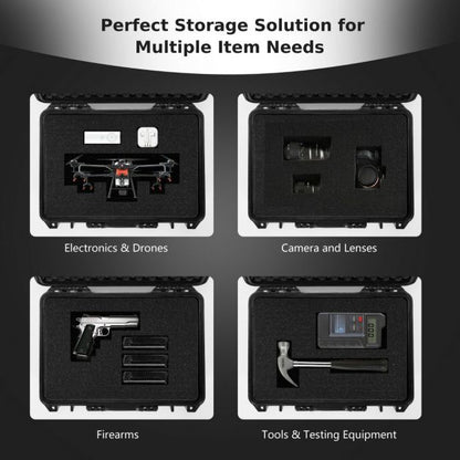 Portable Waterproof Hard Case with Customizable Foam Inser for Electronics